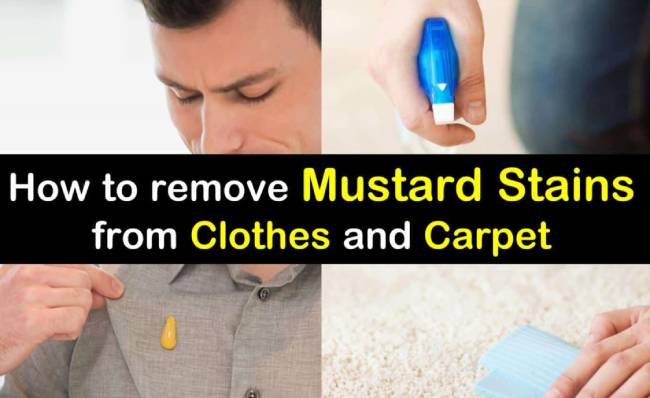 How to Get Mustard Out of Clothes